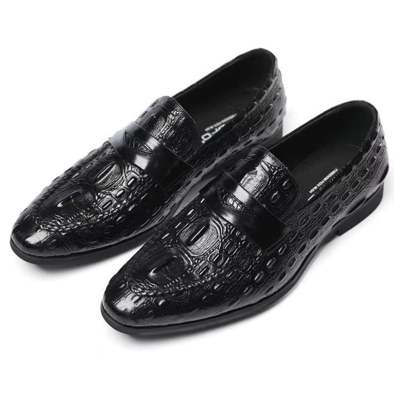 Chaussures d'affaires décontractées en cuir pur pour hommes, confortables pour les jeunes britanniqu
