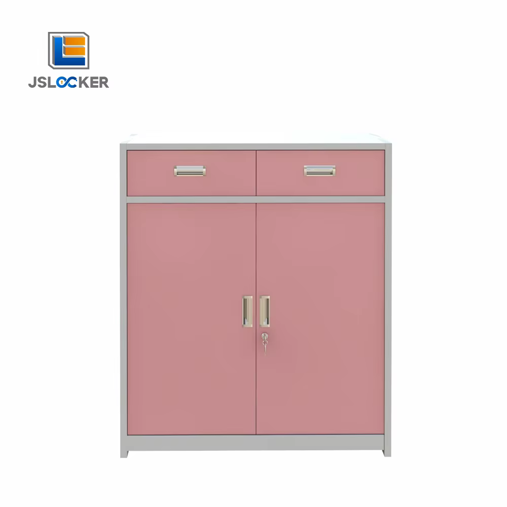 Armoire de rangement en métal moderne, casier de bureau en métal, armoire tout en acier avec Double 