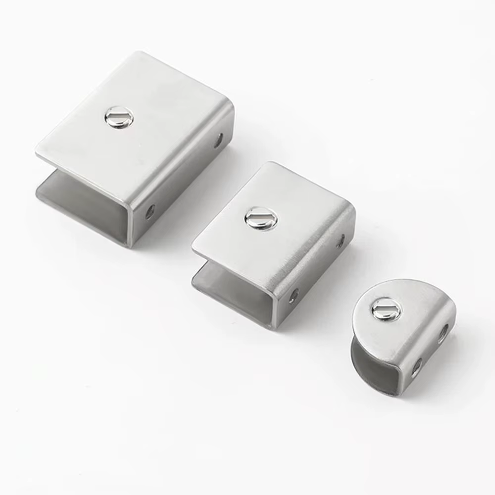 Pièces de rechange : Supports de tablette en verre en acier inoxydable réglables, robustes, argentés