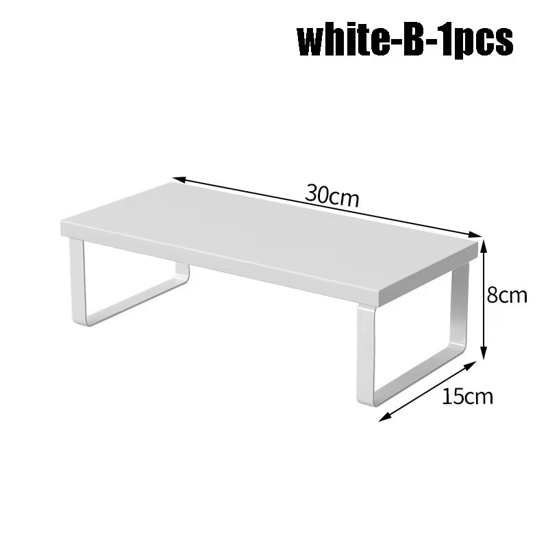 Support d'ordinateur de bureau surélevé pour écran et ordinateur portable avec rangement intégré