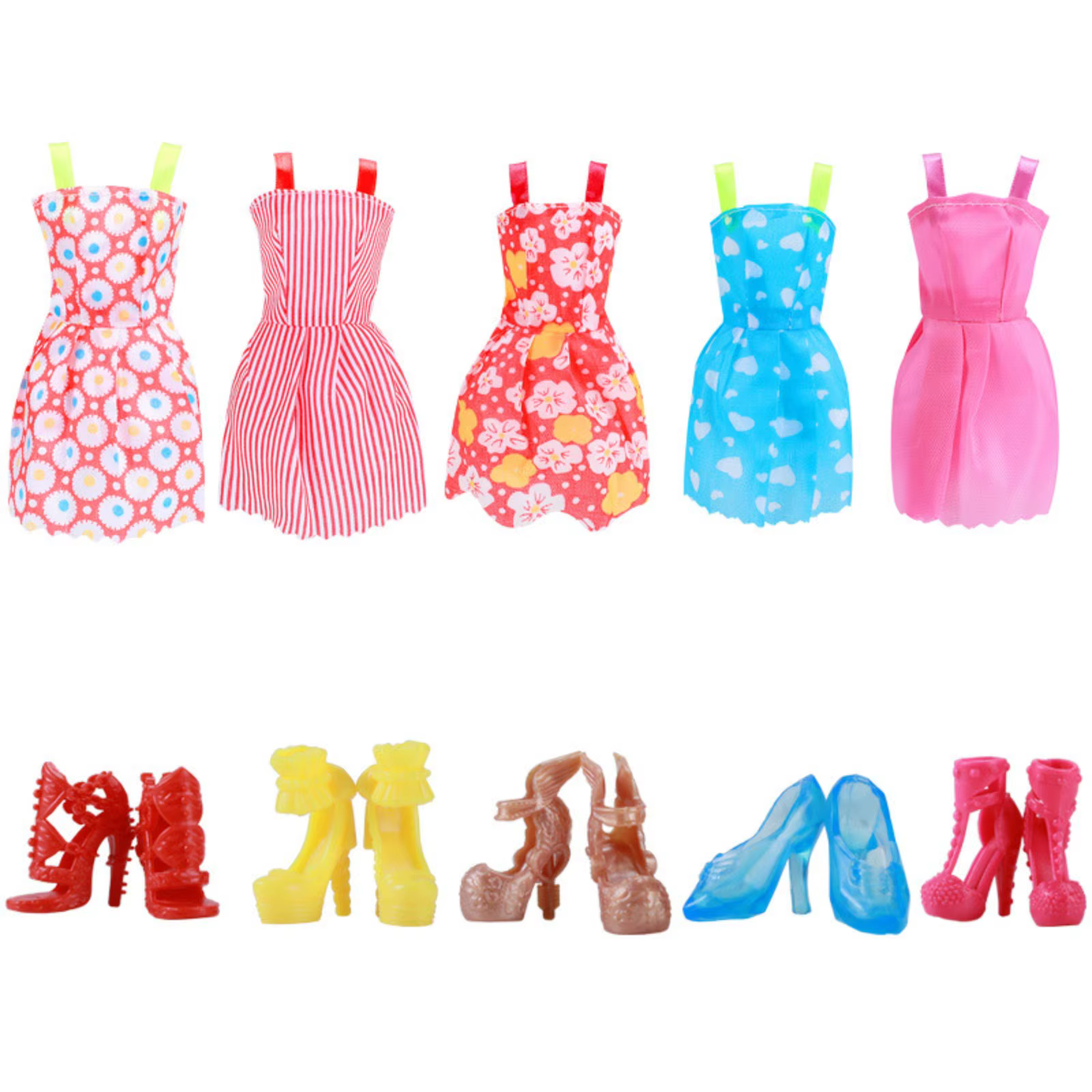 Ensemble de vêtements à la mode pour poupées Barbie, chaussures de poupée faites à la main, bottes, 