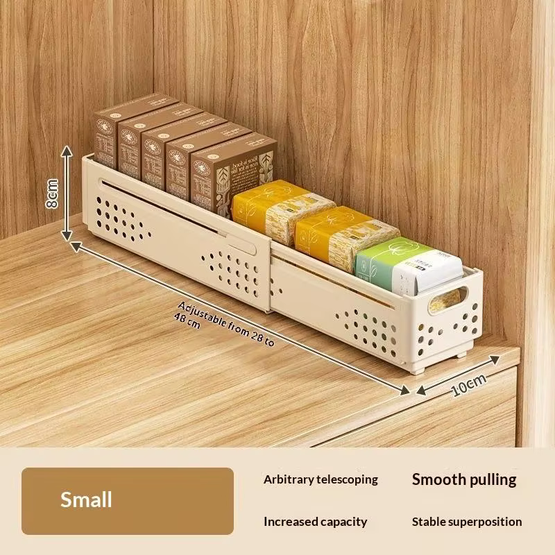 Boîte de rangement en plastique rétractable, empilable et extensible pour cuisine et garde-manger