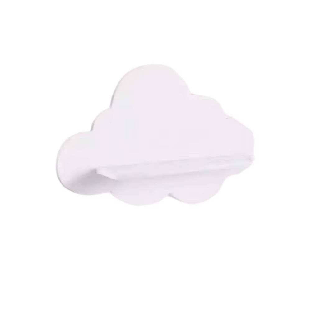 Étagère murale en bois de style moderne, durable et stable, en forme de nuage, étagères murales mini