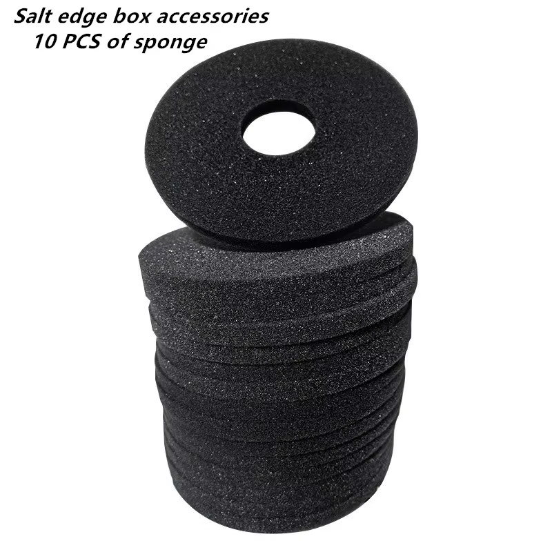 Boîte latérale de sel en plastique à trois couches, boîte latérale de sucre de soucoupe de trempage 