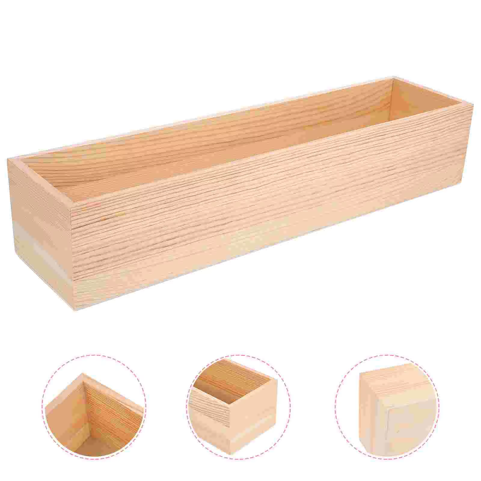 Boîte de rangement en bois sans couvercle, petit cadeau, artisanat, porte-bijoux, beaucoup, boîte de