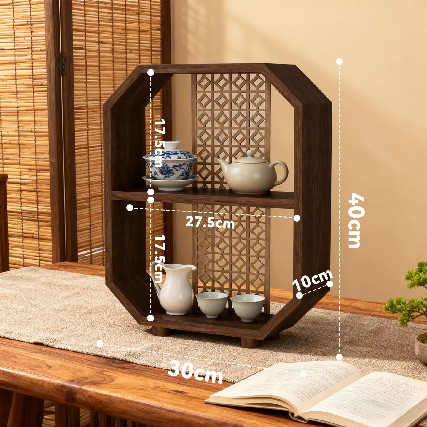 Petit porte-tasses multi-niveaux, étagère de table, décoration, ornement, présentoir à tasses à thé
