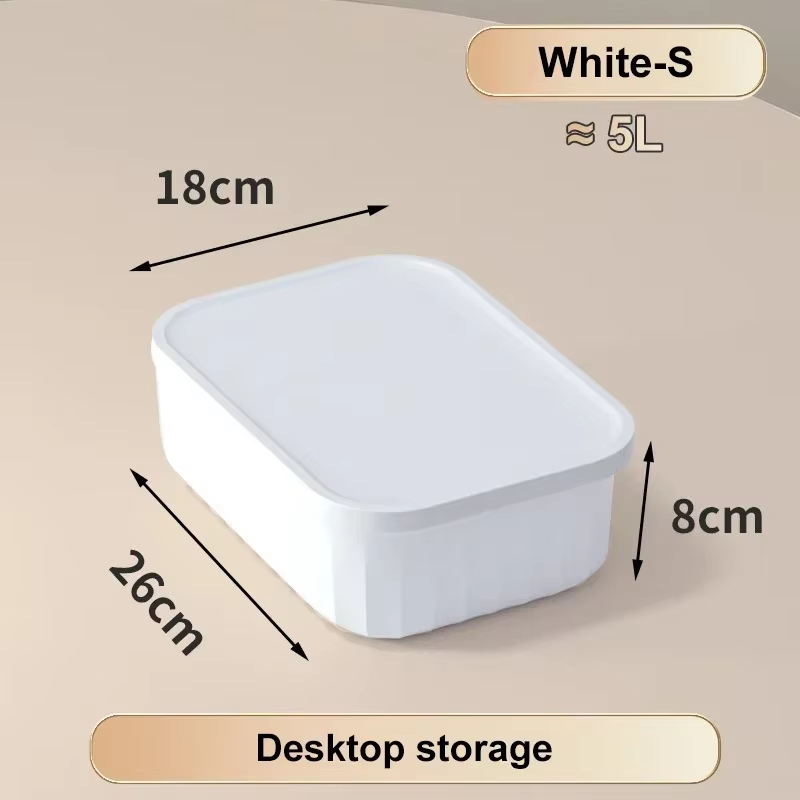 Boîte de rangement solide pour documents divers, boîte de rangement pour snacks, plastique avec couv