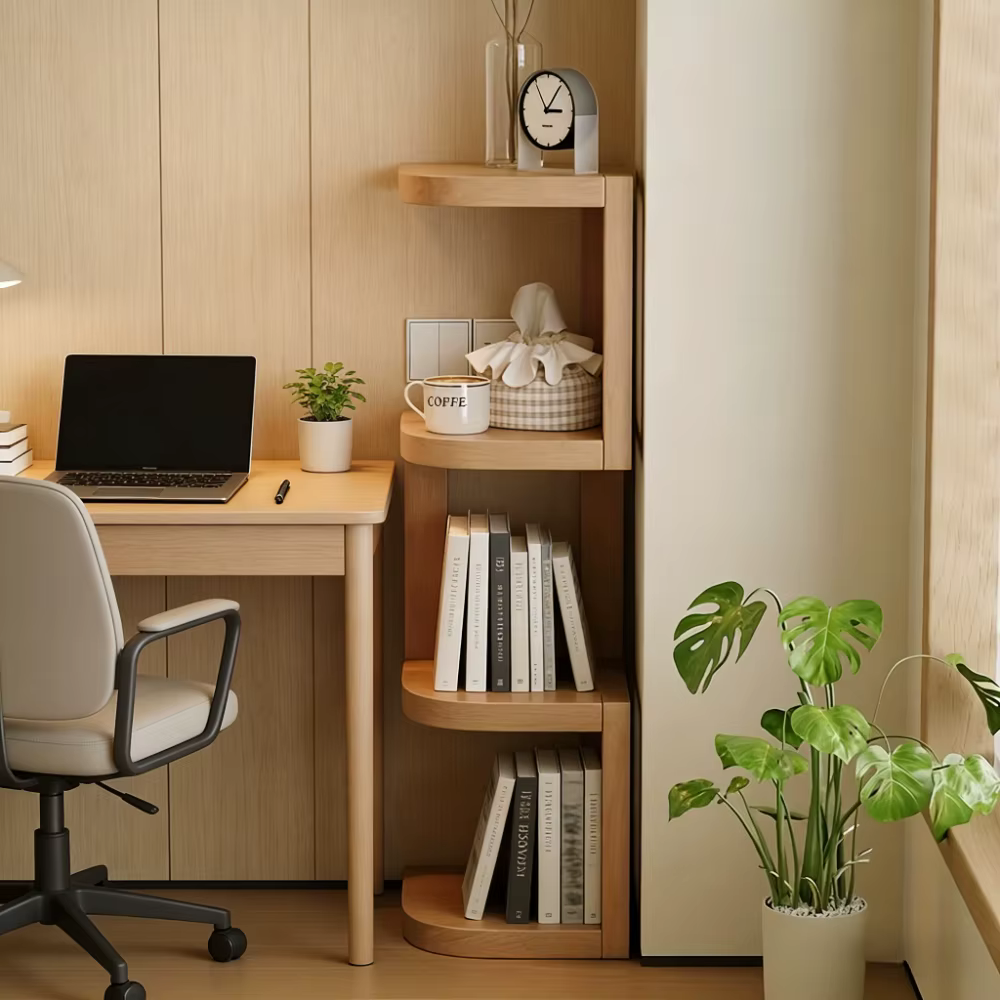 Étagère d'angle étroite pour chevet, étagère de rangement mobile pour petits espaces, organisateur m