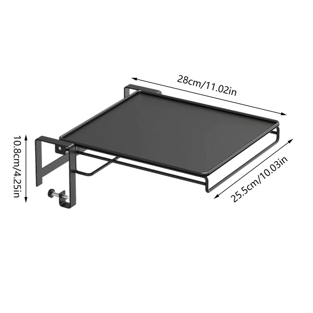 Étagère de rangement pliable pour porte d'armoire, économiseur d'espace, avec porte-serviettes, exte