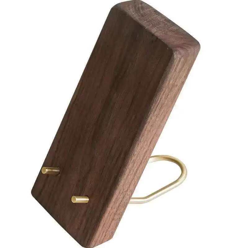 Étagère multifonctionnelle en bois de noyer, support de panneau de comptoir, lettrage, support de té