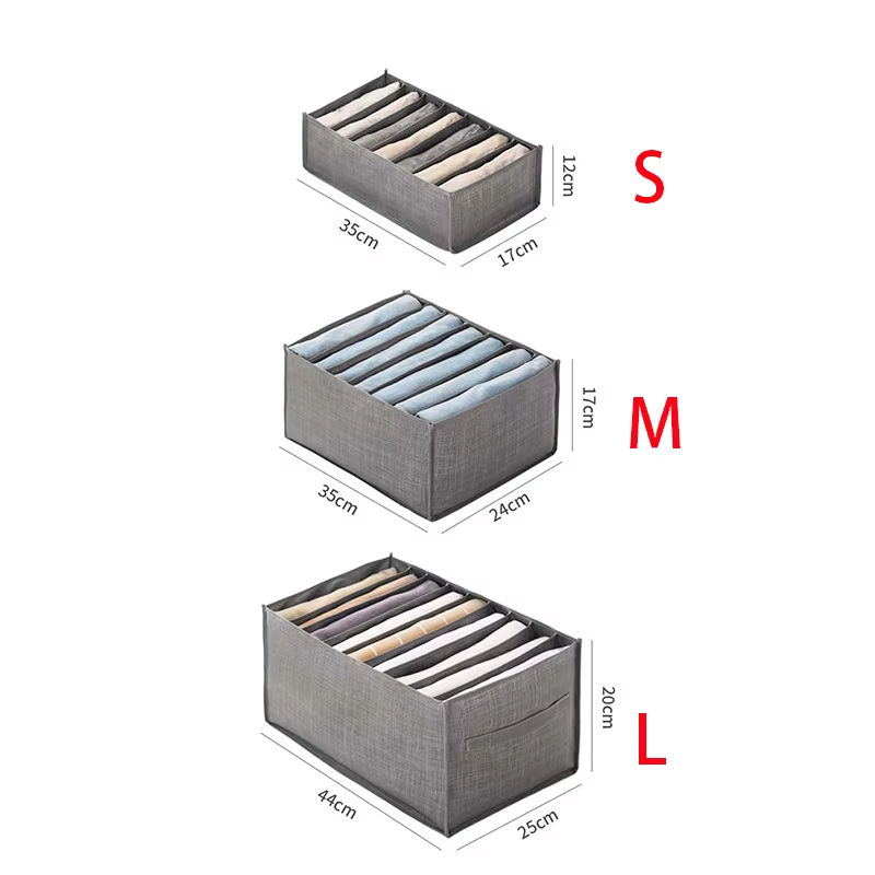 Boîte de rangement pour pantalons 1 pièce, boîte de rangement pour diviseurs de jeans, panier de ran