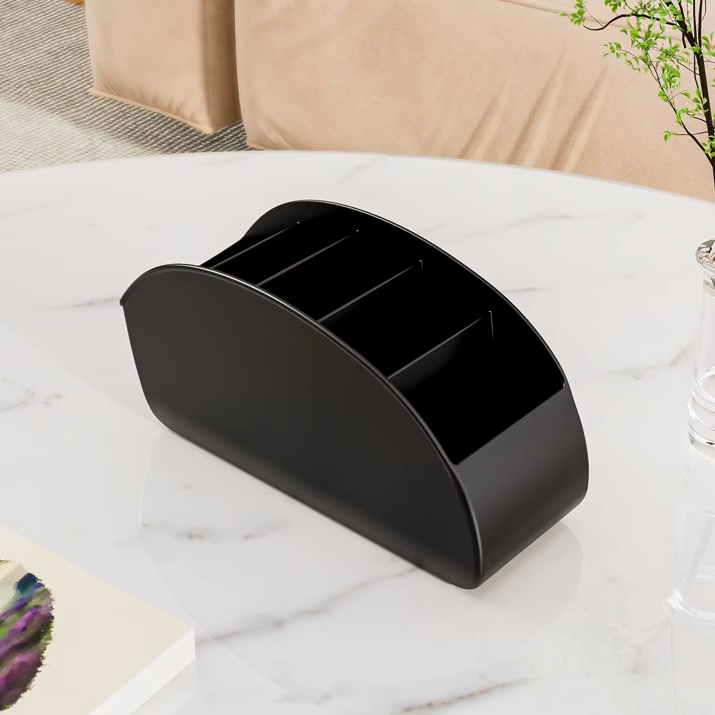 Support pour télécommande, boîte de rangement de bureau à 5 emplacements, étagère de rangement multi