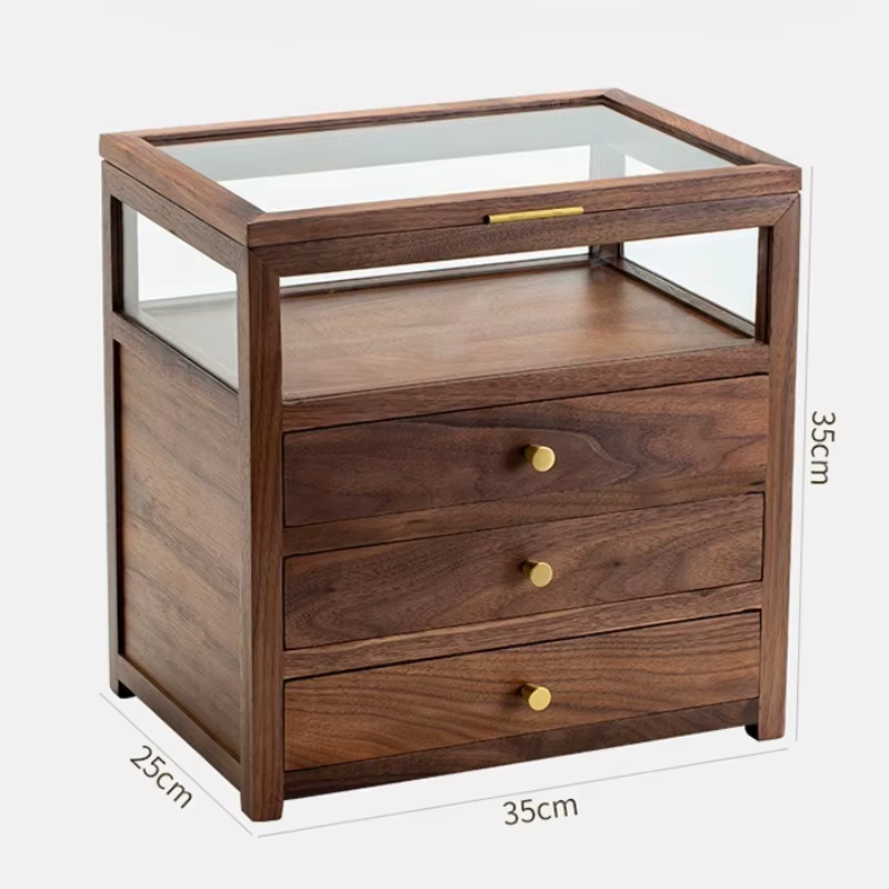 Boîte de rangement de Type tiroir, boîtes de rangement d'accessoires en bois, armoires de bureau mul