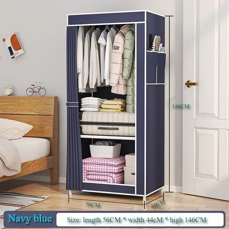 Armoire anti-poussière sur pied en tissu, placard organisateur pliable multicouche, meubles de range