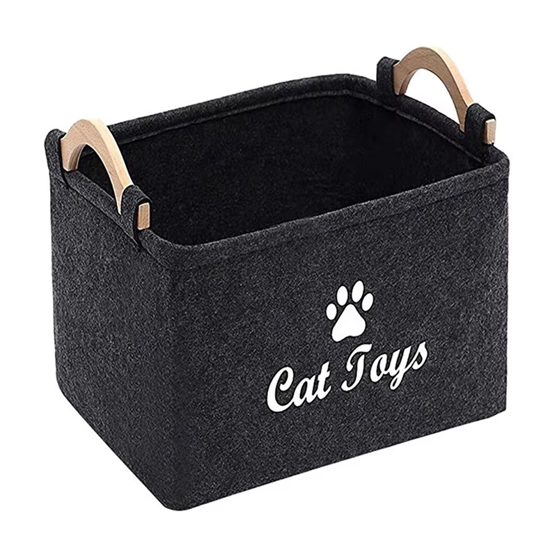 Boîte de rangement pour animaux de compagnie, panier à jouets pour chiens et chats, accessoires, bac