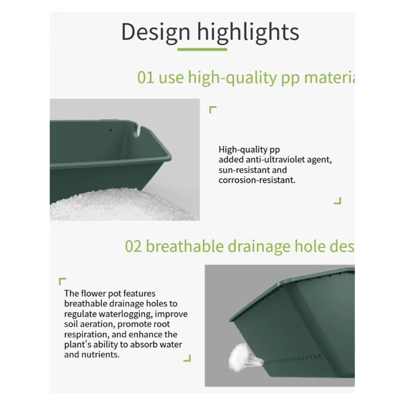 Étagère jardinière murale en plastique, pour plantes d'intérieur d'extérieur, support rangement Dura