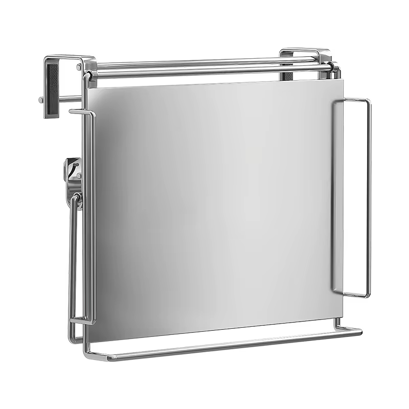 Étagère pliable en acier inoxydable pour comptoir, gain de place, étagère de porte de placard, range