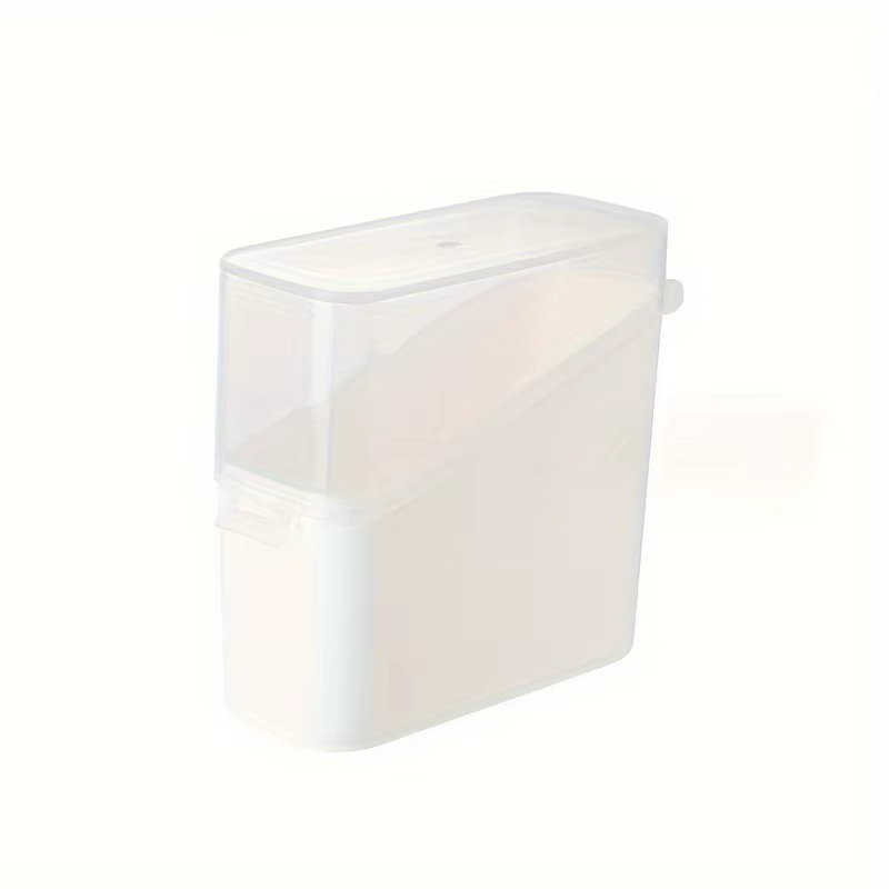 Boîte de rangement à couvercle transparent incliné de style japonais | Organisateur de stockage de