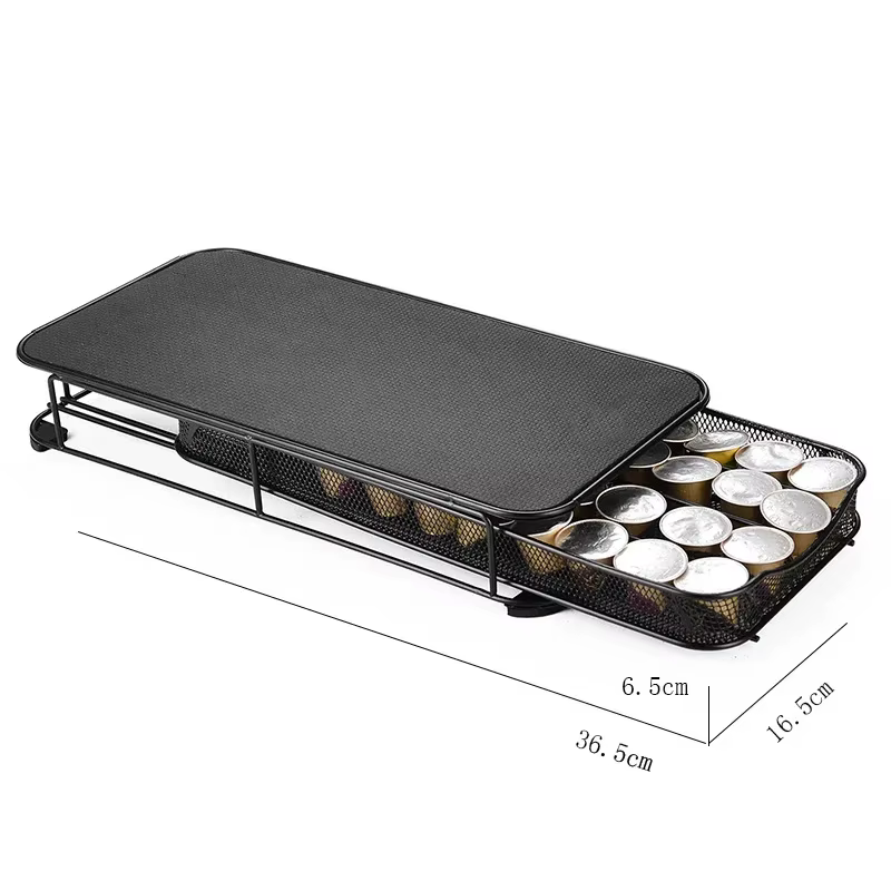40 compartiments pour dosettes de café, tiroir de rangement pour capsules de café, organisateur de c