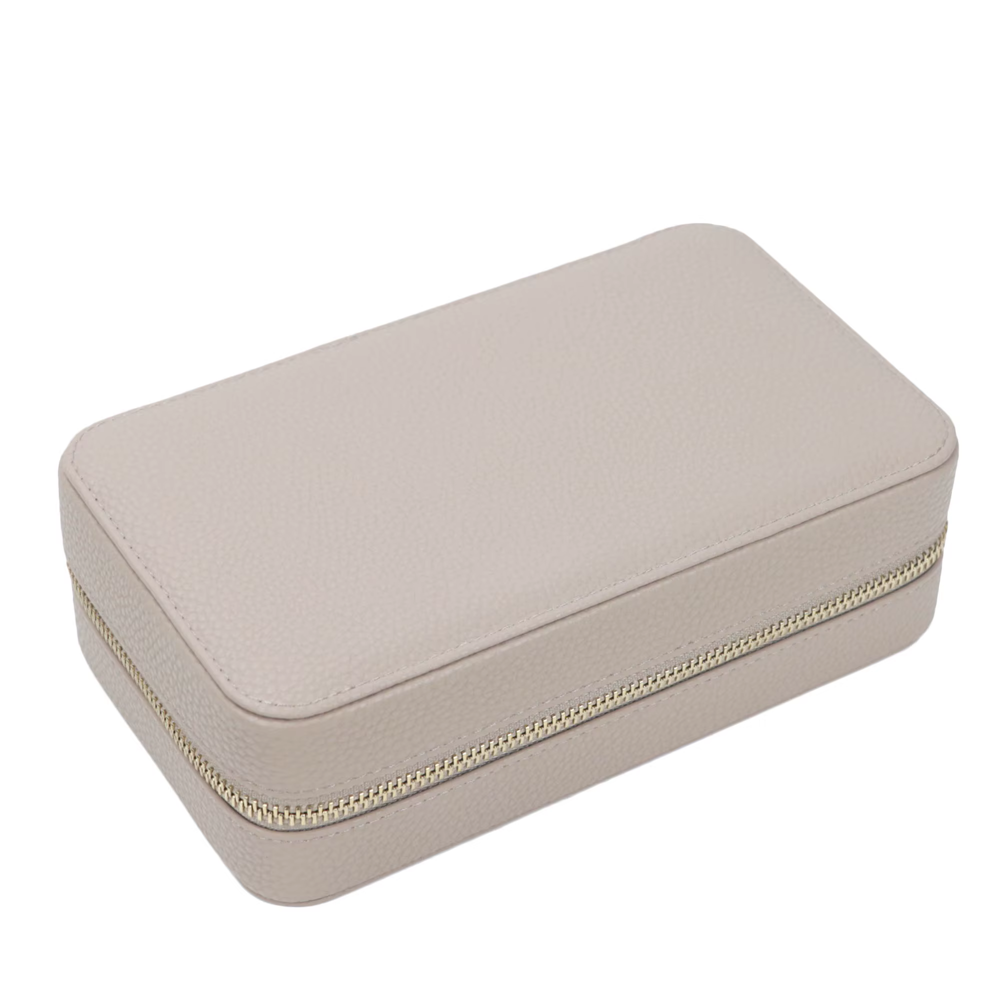 Boîte à bijoux en cuir de galets avec nom personnalisé, boîte de rangement de bijoux en relief en al