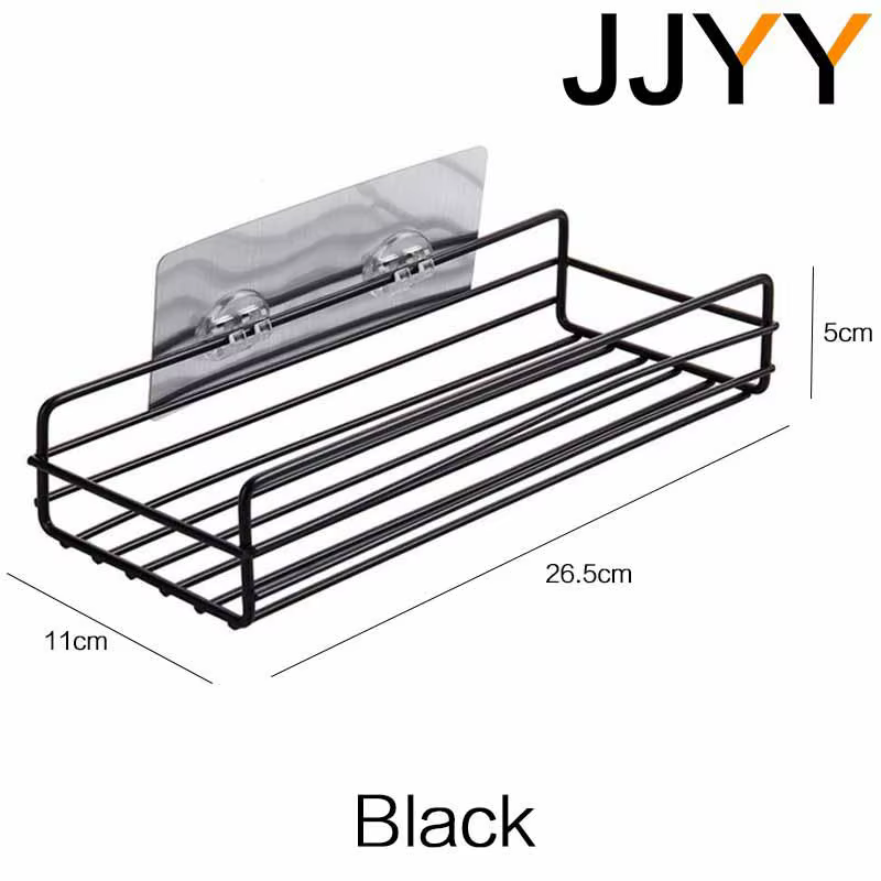 JJYY HOShelf-Étagères de cuisine, étagère de douche en fer, caddie de rangement, porte-shampooing po