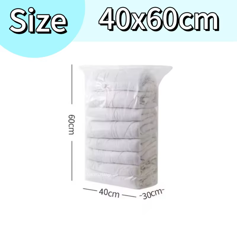 Sacs sous vide cubiques, grands sacs de rangement en plastique pour ranger les vêtements, couverture