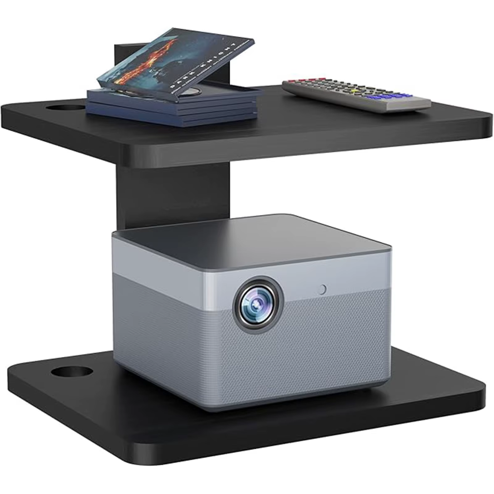 Étagère TV flottante en bois, étagère de projecteur, étagères murales pour lecteurs DVD, boîtes de c