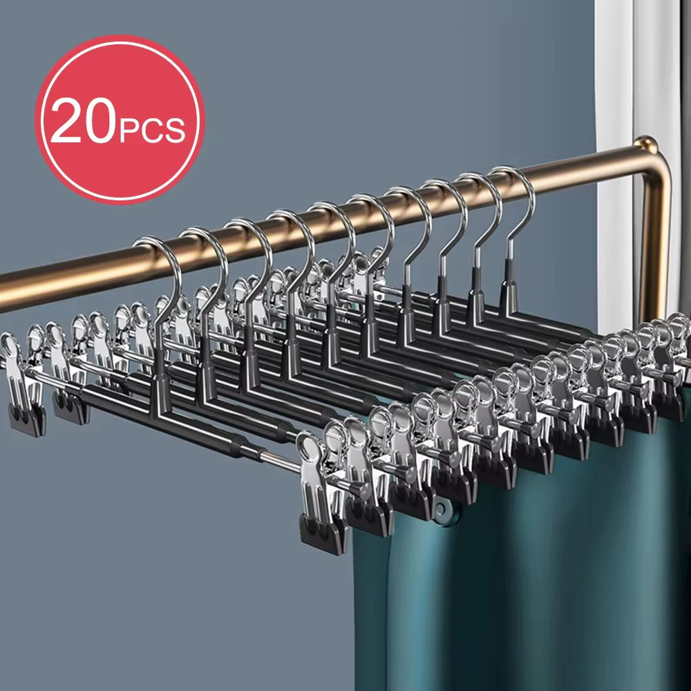 Garde-robe maison vêtements support de séchage jupe pince sans couture en acier inoxydable pantalon 
