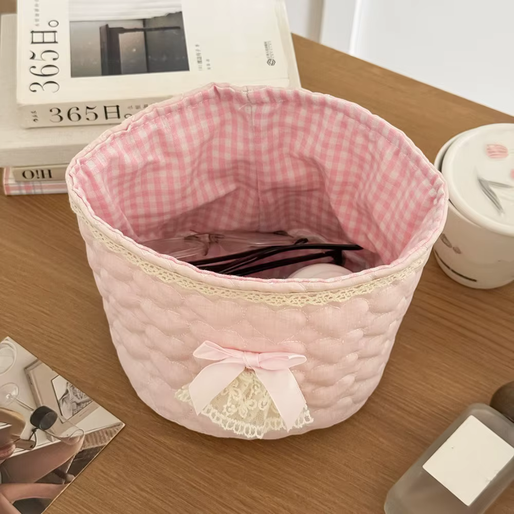 Panier de rangement multifonctionnel, panier de rangement de bureau à cadre carré mignon, panier de 