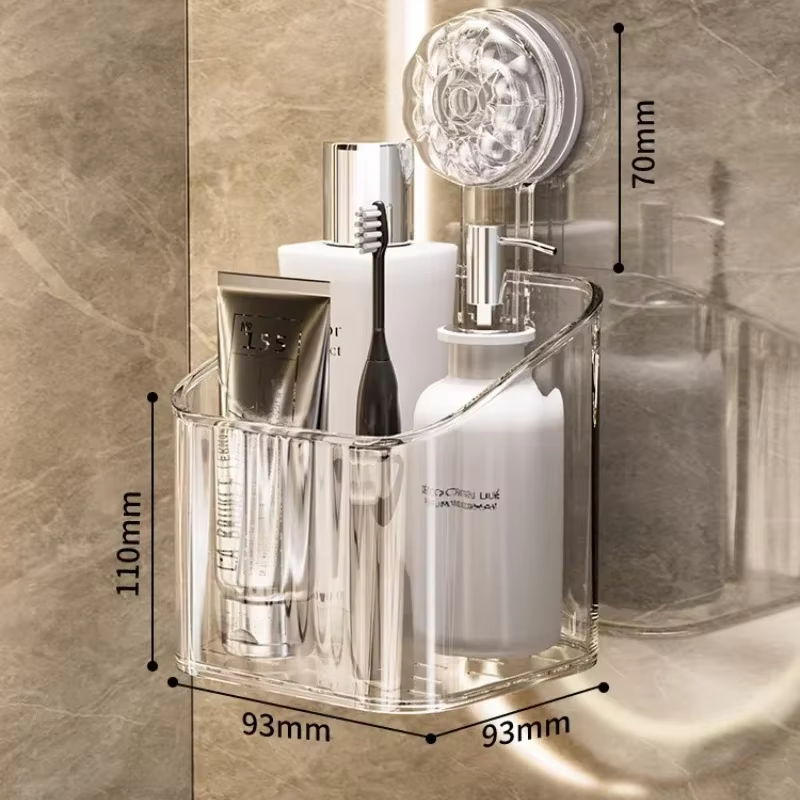 Étagère de salle de bain multifonctionnelle avec ventouse, caddie de douche sans perçage nécessaire 