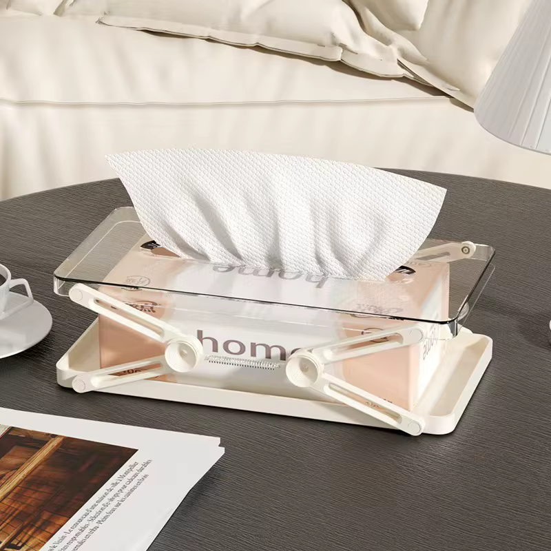Boîte de rangement de papier pliable, boîte de rangement de mouchoirs de levage, boîte de papier de 