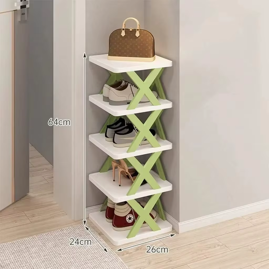 Étagère à chaussures autoportante à 9 niveaux, entrée étroite, gain de place Vertical, étagère à cha