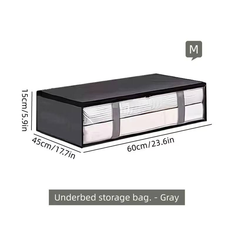 Lot de 4 Contenants de Rangement Sous Lit, Sacs de Rangement pour Couvertures, Rangement et Organisa