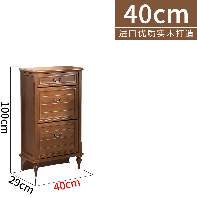 Meuble à chaussures en bois massif pour entrée de maison, armoire de rangement intégrée au mur du co