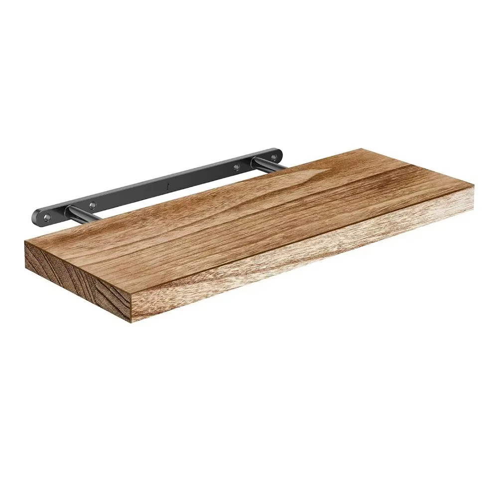 1 étagère flottante en bois, étagère murale de rangement, plus profonde et plus épaisse, étagères de