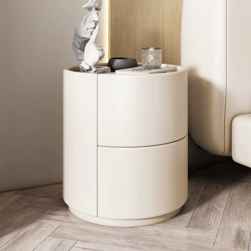 Avec rangement tables de chevet étroites rondes avec tiroirs chambre Design tables de nuit grande Ta