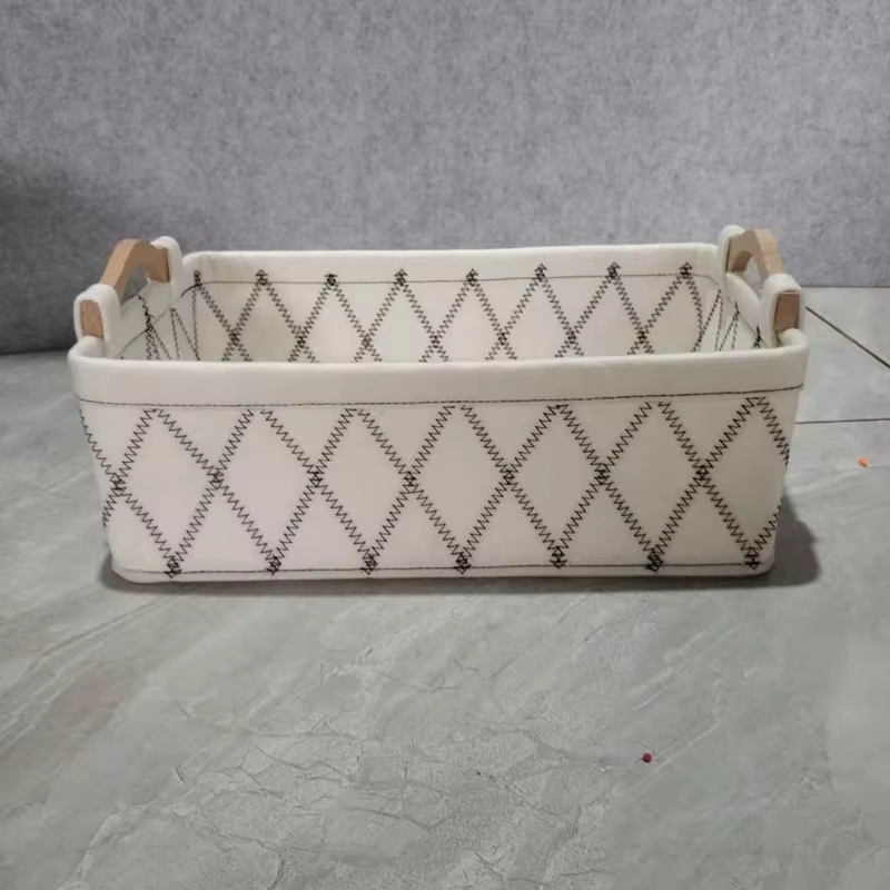 Nouveau panier de rangement en feutre grande capacité, boîte de rangement en tissu pour bureau, arti