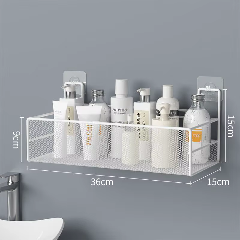 Étagère murale de salle de bain, sans poinçon, pour douche, shampoing, accessoires de toilette, étag