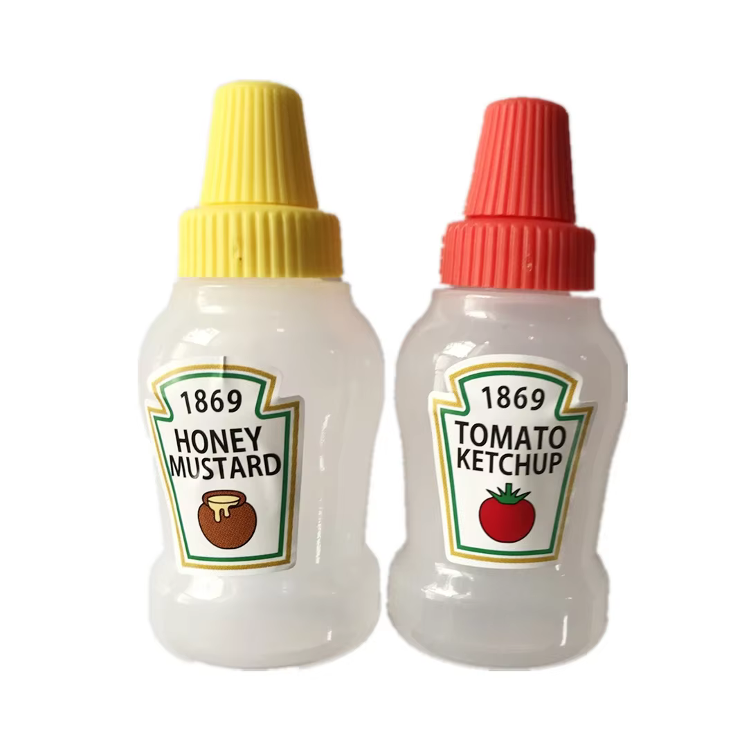 Mini bouteille à presser Sauce d'assaisonnement enfants dessin animé boîte à déjeuner accessoires de