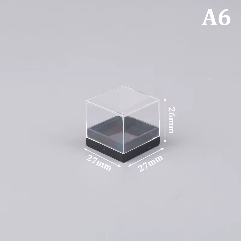 Boîtes de Rangement pour Pièces Précieuses, Conteneur Transparent pour Pièces de Monnaie, Mini Cube