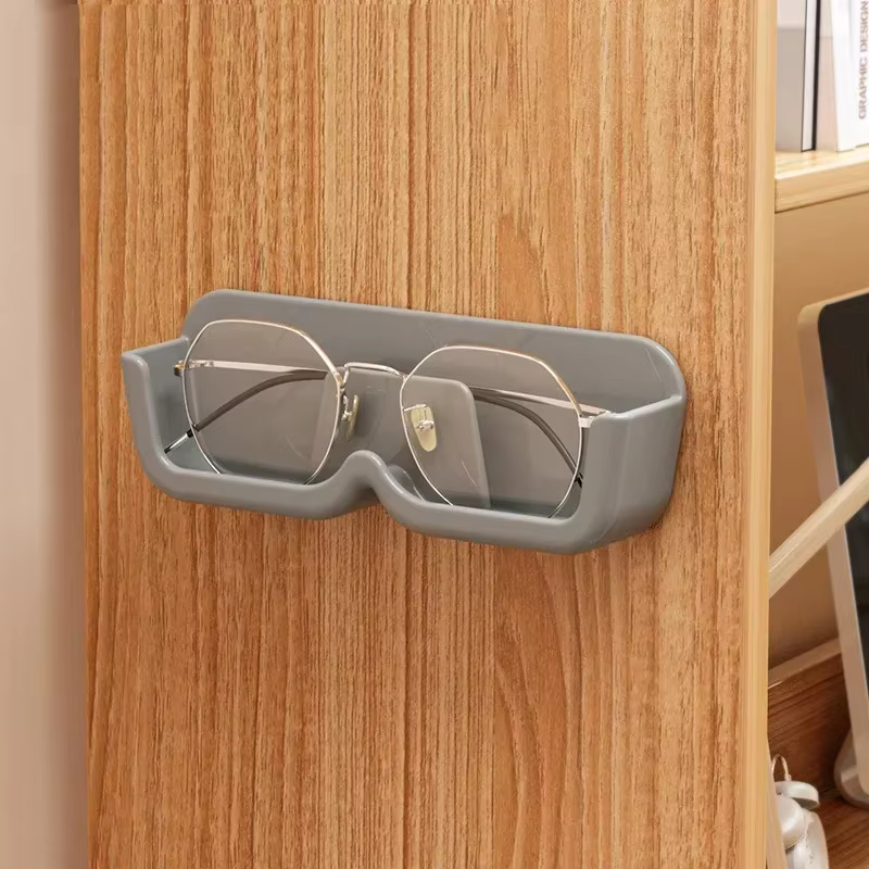 Boîte de rangement de lunettes, support mural perforé gratuit pour lunettes de soleil, vitrine en ve