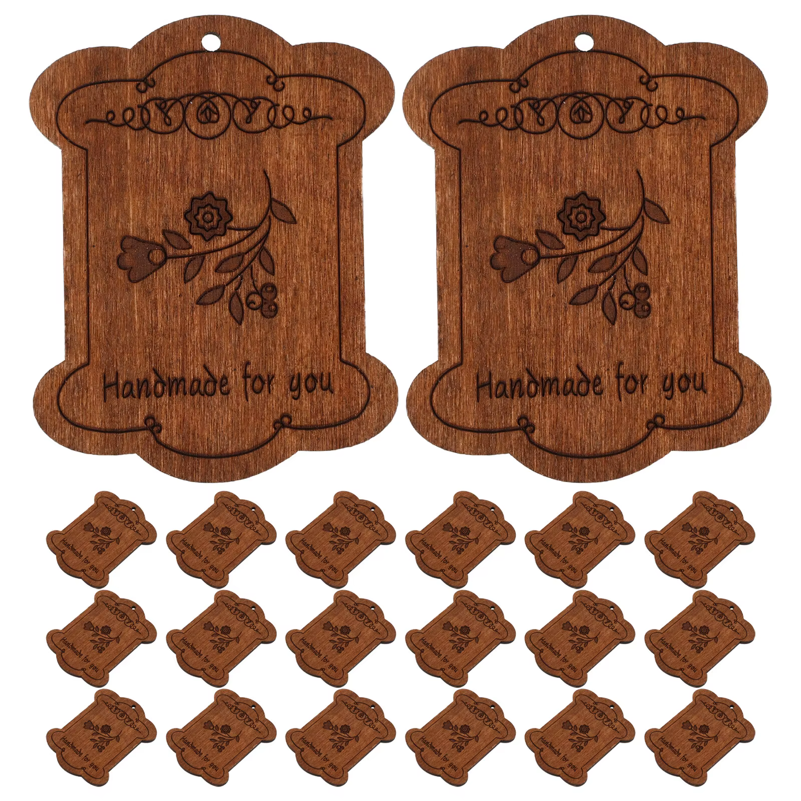 Lot de 20 organiseurs en bois pour fils à broder, planche de rangement pour fils à point de croix, s