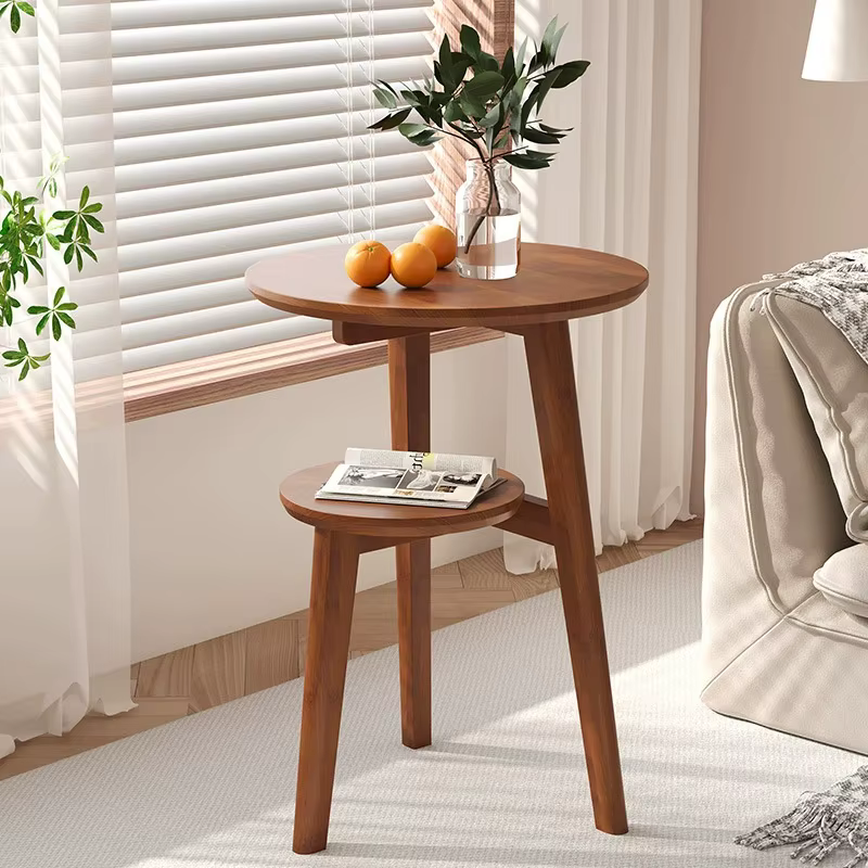 Armoires de chevet modernes Table basse Table d'appoint en bois massif salon mobile petite Table bas