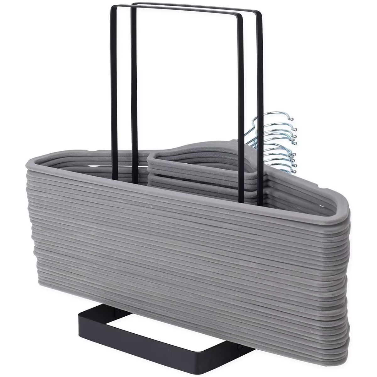Support empilable de cintre de grande capacité pour adultes et enfants, organisateur de rangement dé