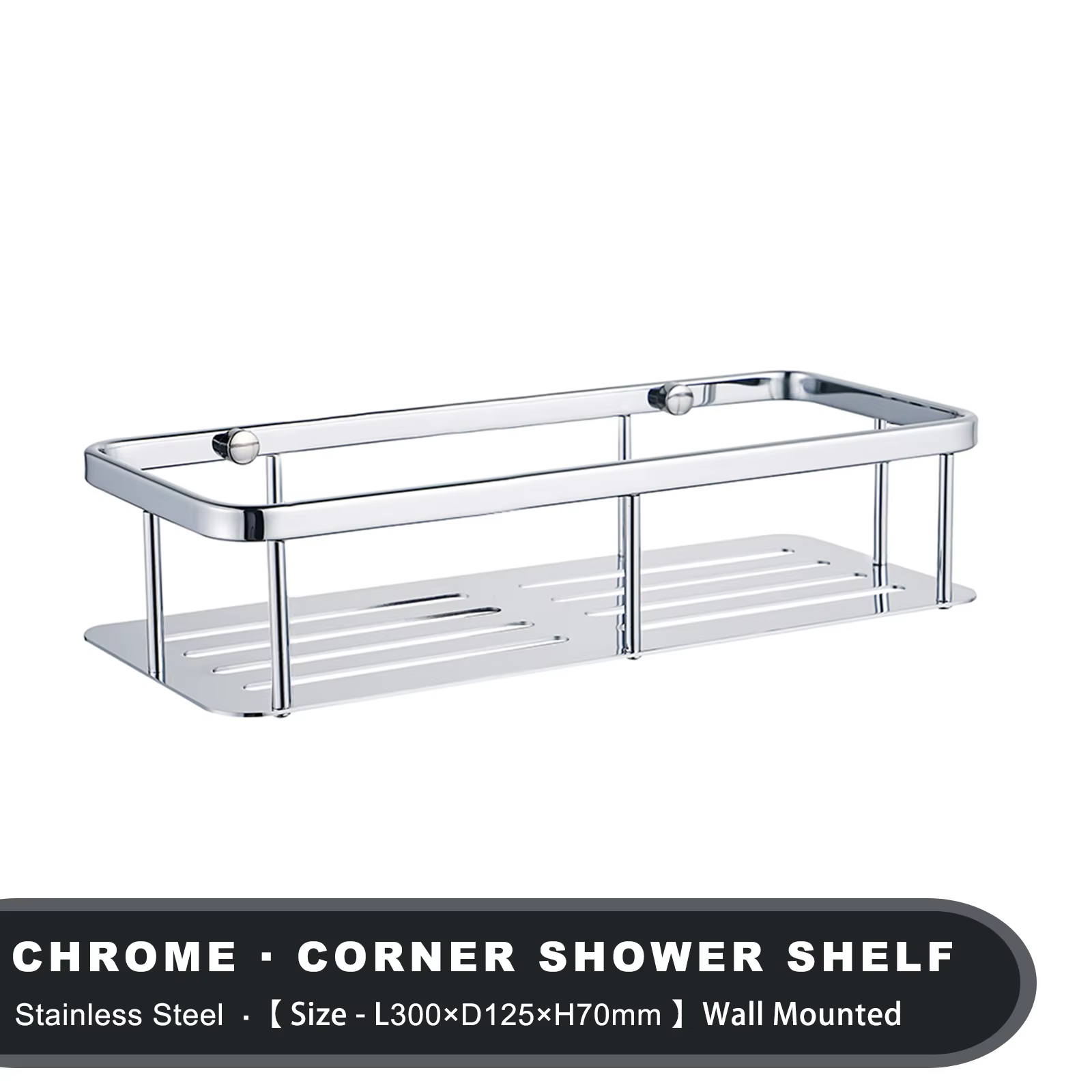 Étagère de rangement en acier inoxydable, organisateur de douche mural, porte-shampooing d'angle T1,