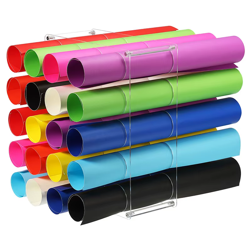 Support de rangement pour rouleaux de vinyle, support de rouleau en vinyle acrylique robuste, Organi