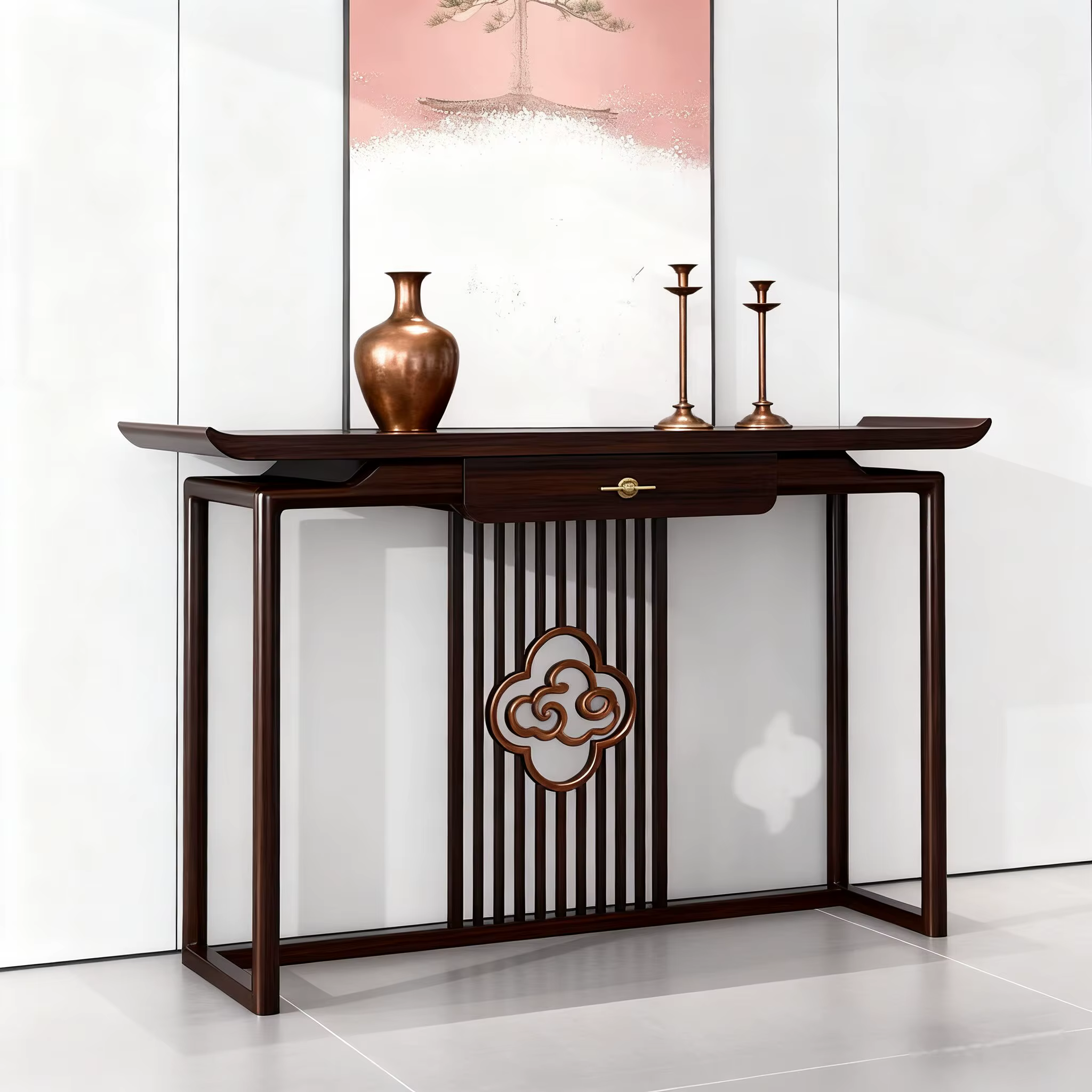 Meuble de rangement autoportant pour salon, entrée, ou coin, étagère de sol, vitrine d'angle, access