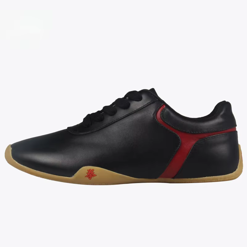 Chaussures Tai Chi en cuir de vache véritable souple de haute qualité, chaussures Kung Fu Wushu, bas