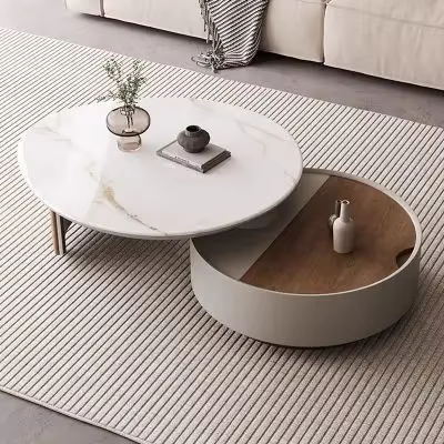 Cadre de rangement Table basse moderne clair organisateur ornements Table basse Glam esthétique Tavo