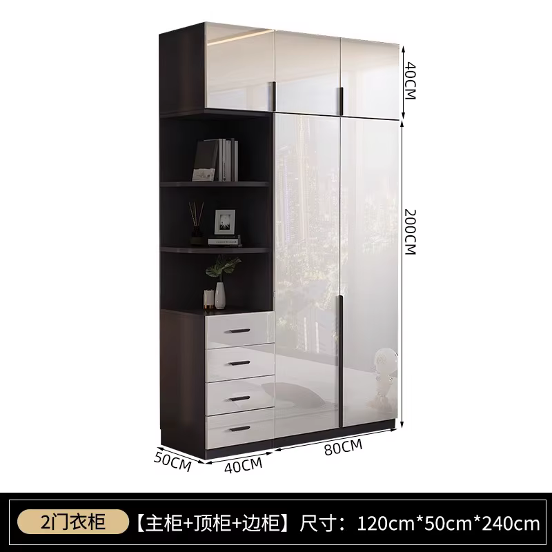 Esthétique minimaliste armoire étagère design sol élégant armoire appartement debout chambre placard
